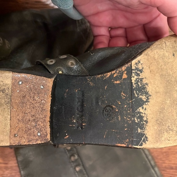 Bronx Linus Studded Tall Harness Leather Riding Boots - Picture 12 of 14